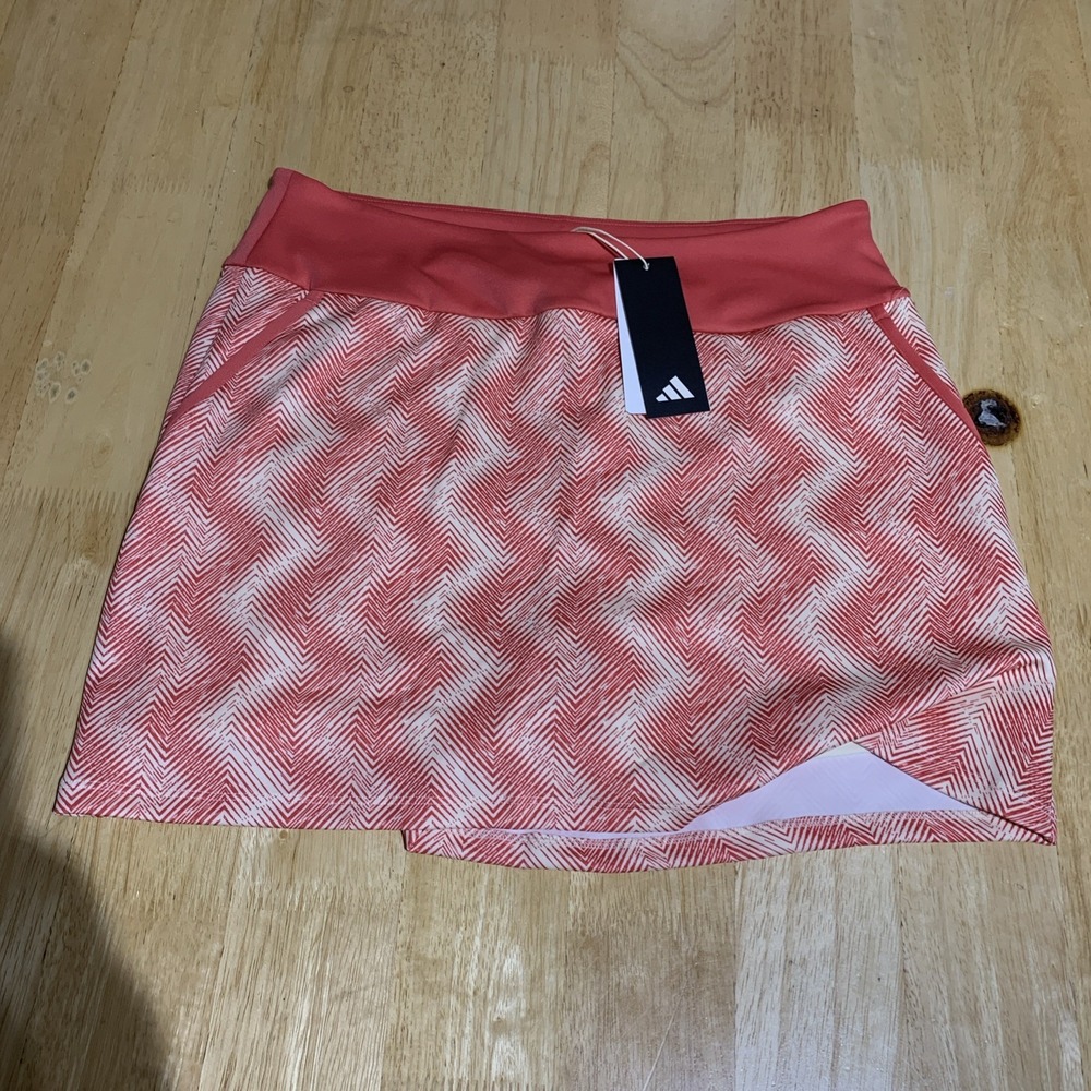 Adidas Skort Women Size M‎ Ultimate365 Printed Skort Preloved Scarlet